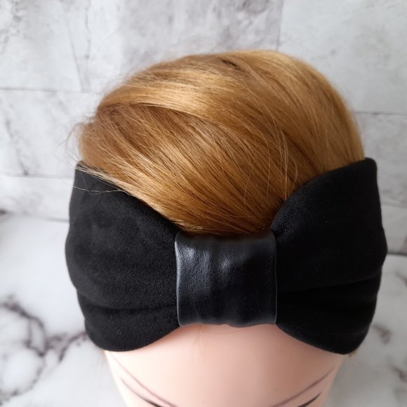 Faux Suede and Leather material headband - Picture 3 of 5
